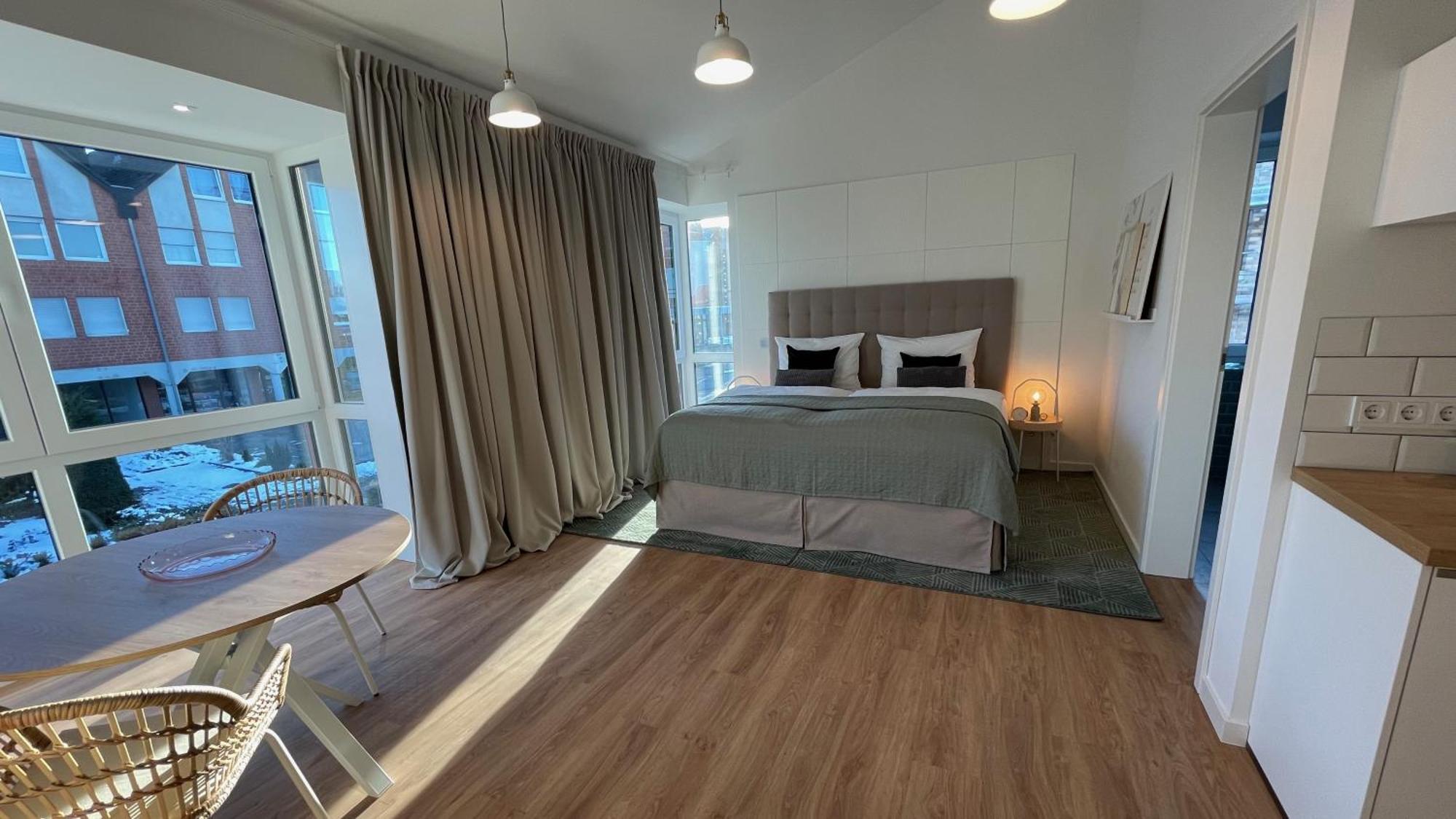 Moderne Neue Apartments Zum Wohlfuehlen Im Boardinghouse Bed & Butter Hasbergen Exterior foto
